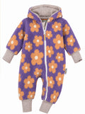 Overall aus Fleece Blumentraum lila