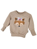Pullover Blumenfuchs-Patch sand