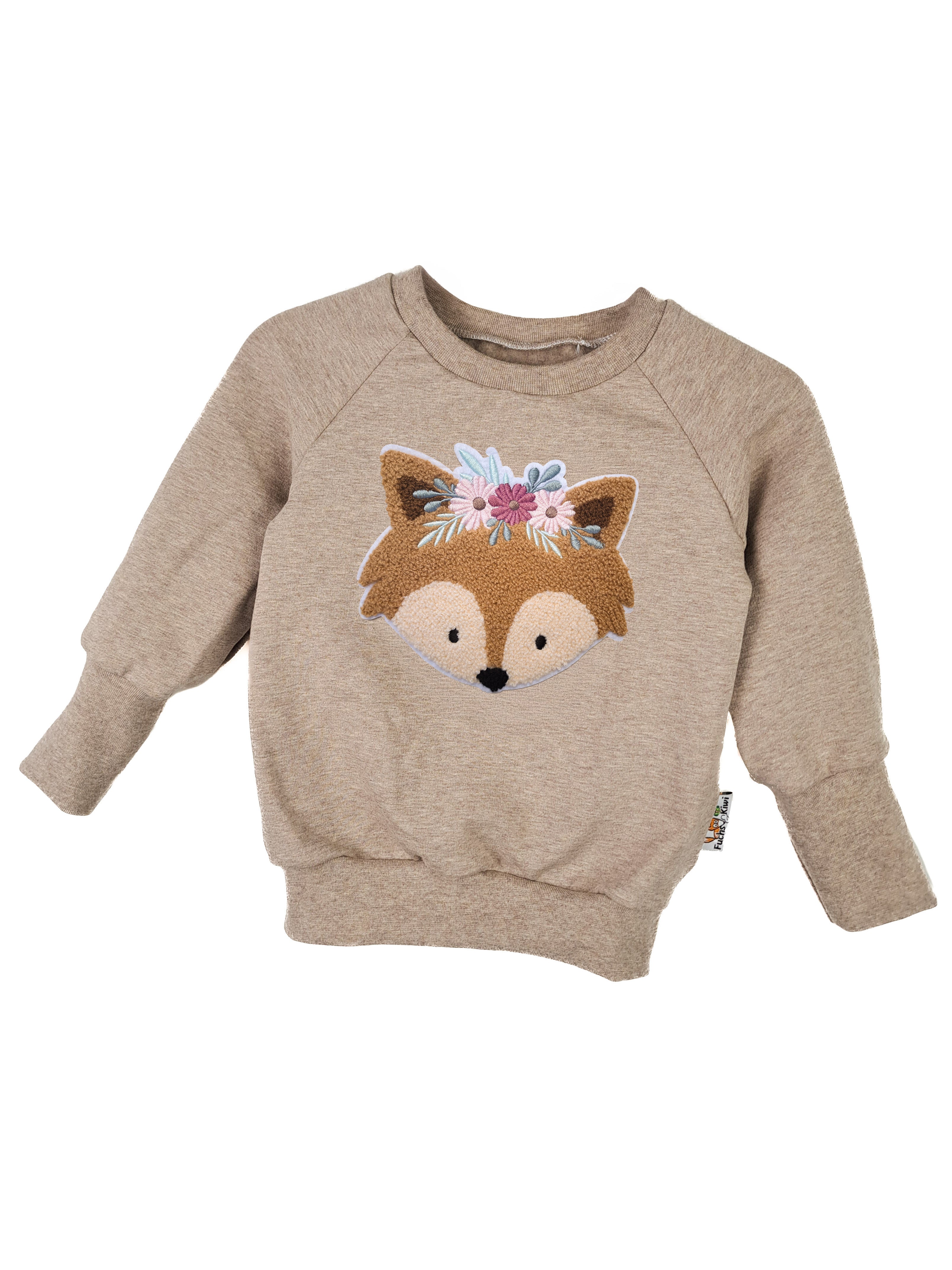 Pullover Blumenfuchs-Patch sand