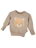 Pullover Teddy-Patch sand