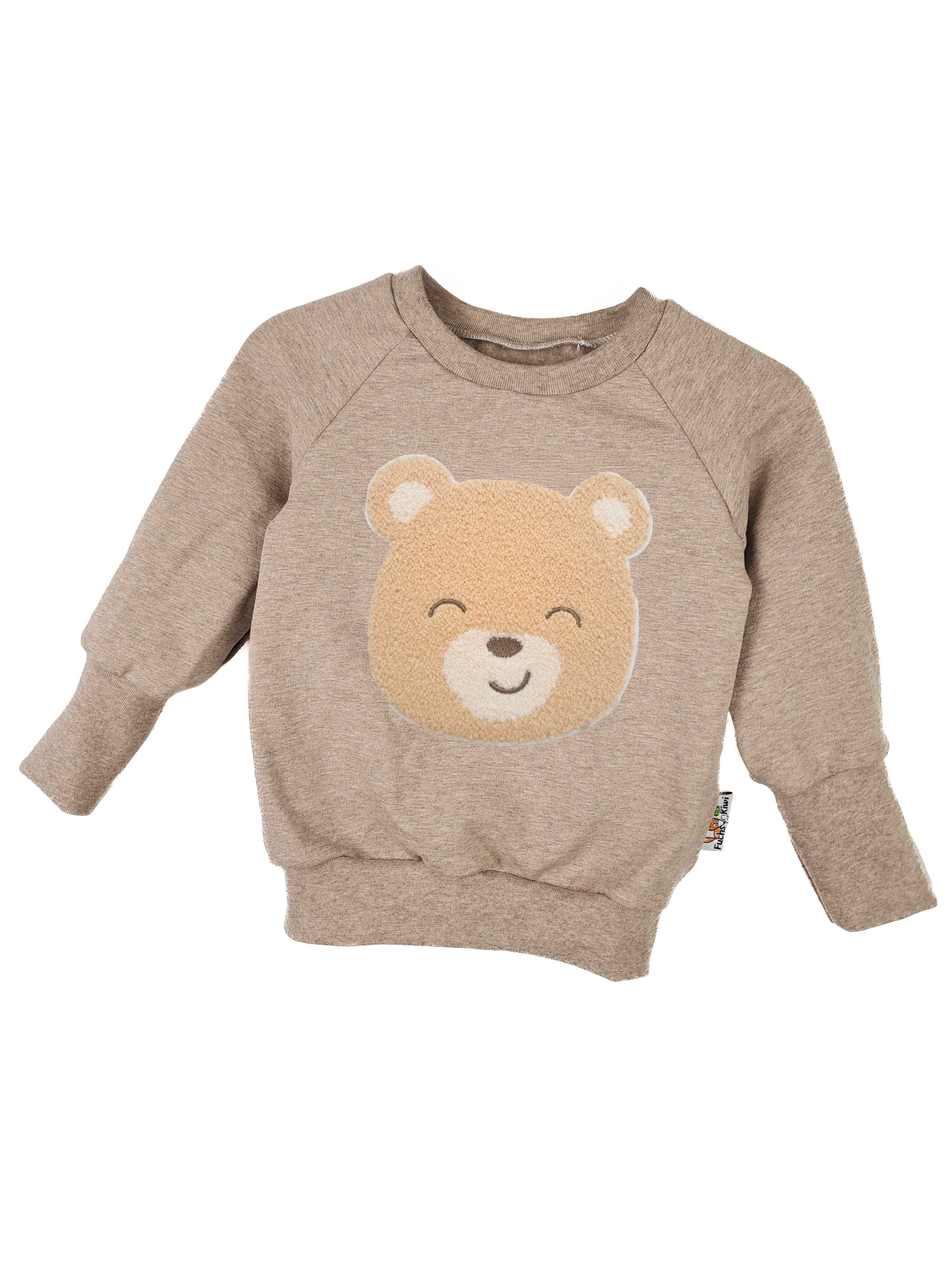 Pullover Teddy-Patch sand