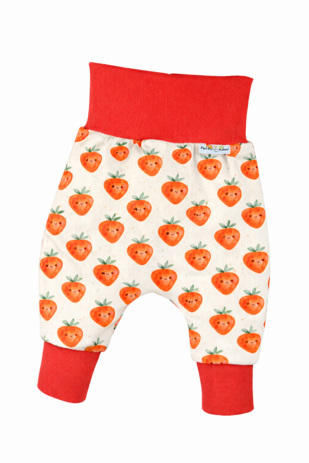 Harem Pants Fine Rib Strawberry