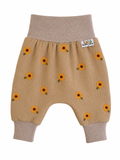 Pumphose Musselin Sonnenblumen beige
