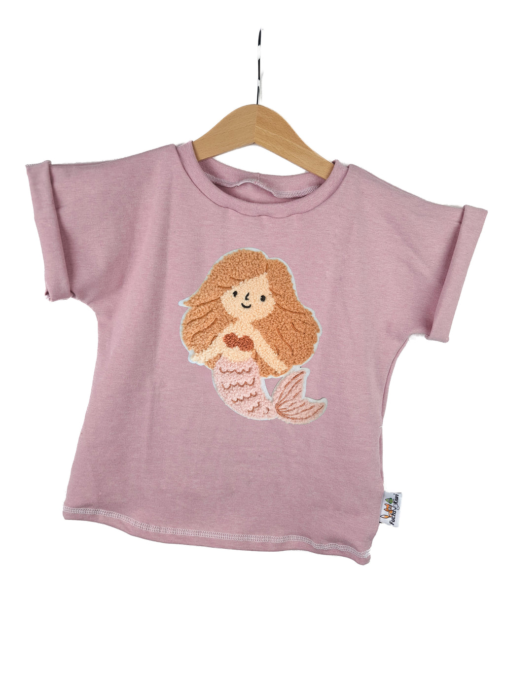 T-shirt Mermaid Patch Pink