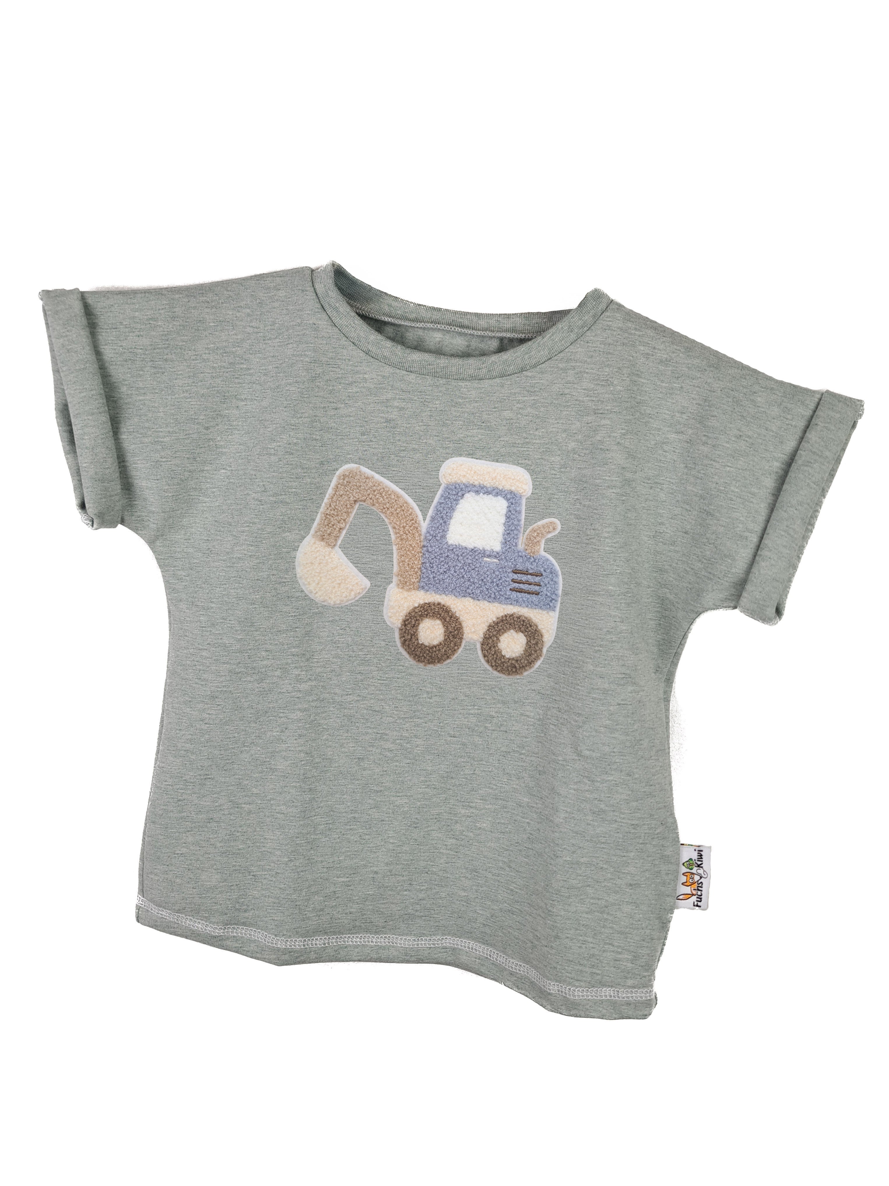 Shirty Bagger blau-Patch mint