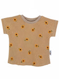 Shirty Musselin Sonnenblumen beige