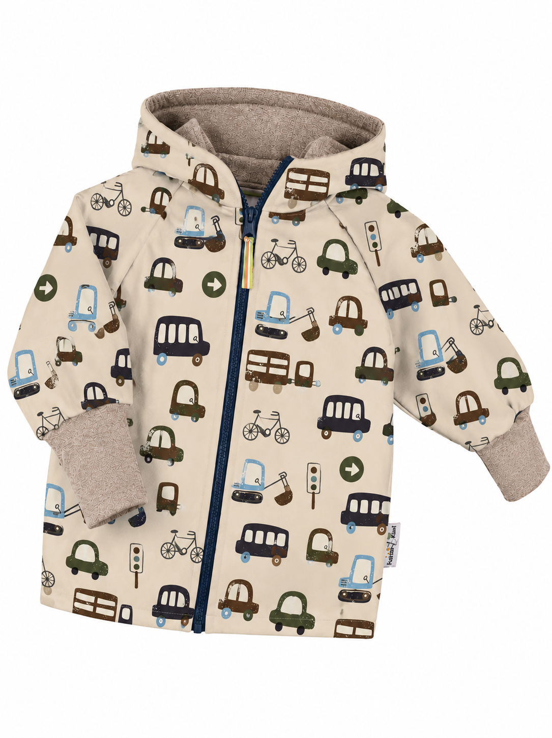Softshelljacke Autos beige