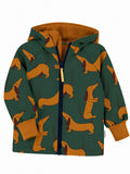 Softshelljacke Dackel grün