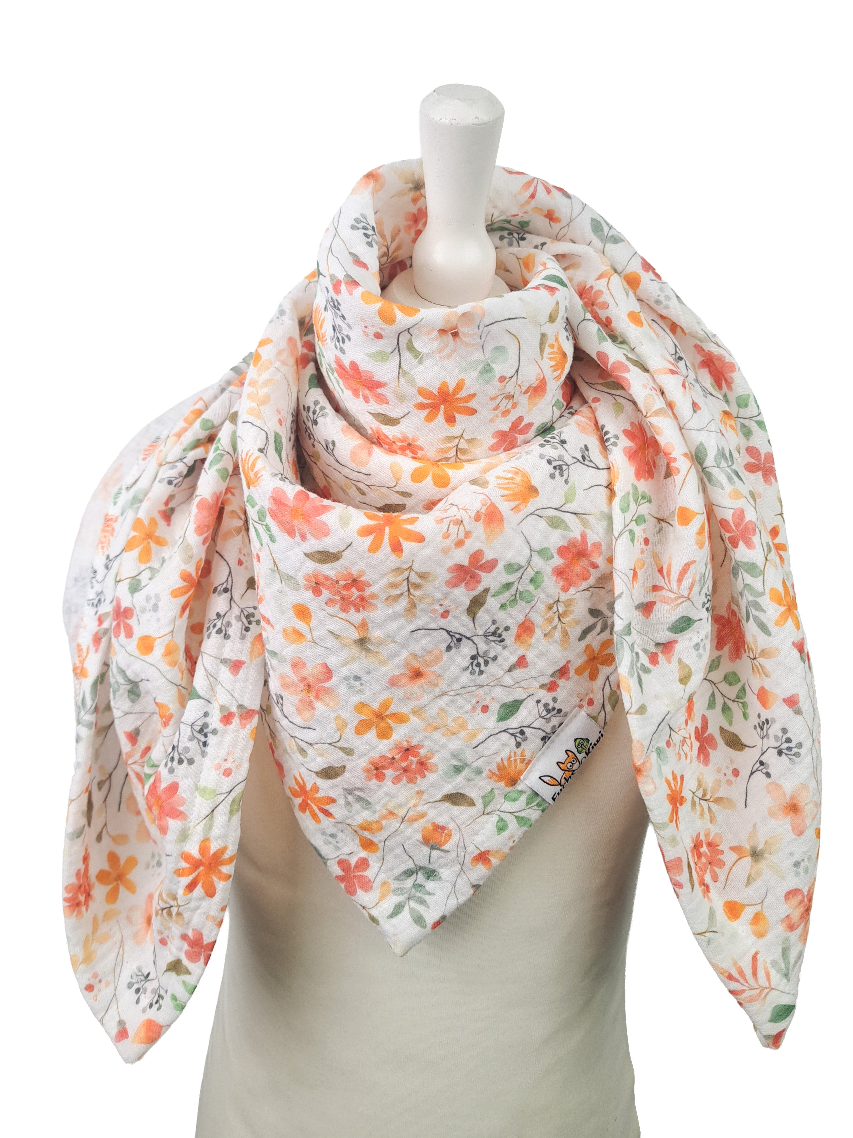 Tie wrap muslin flower meadow