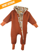 Walkoverall rost mit Fuchsi sand
