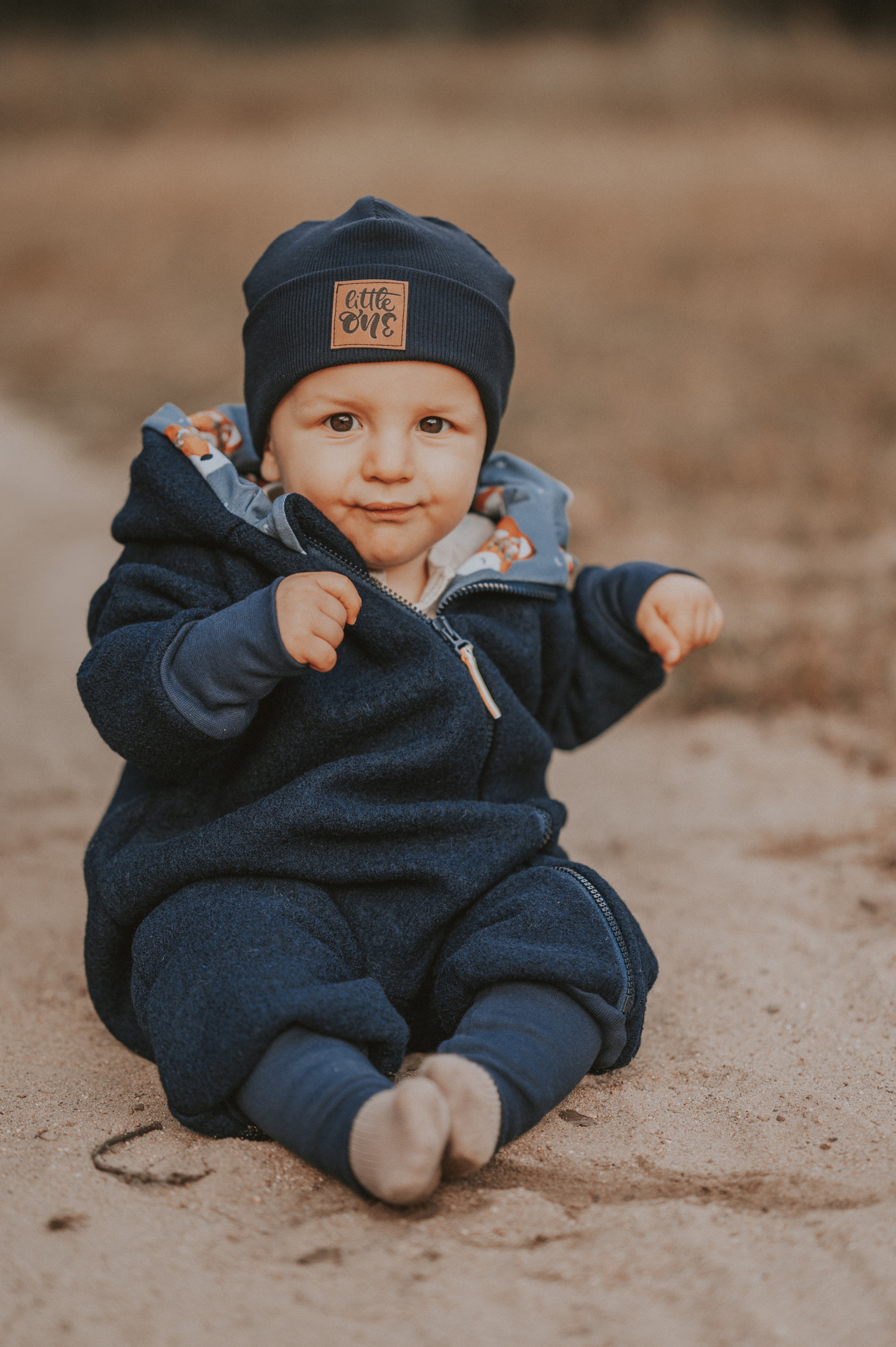 Walk Overall blue with Fox Ears blue