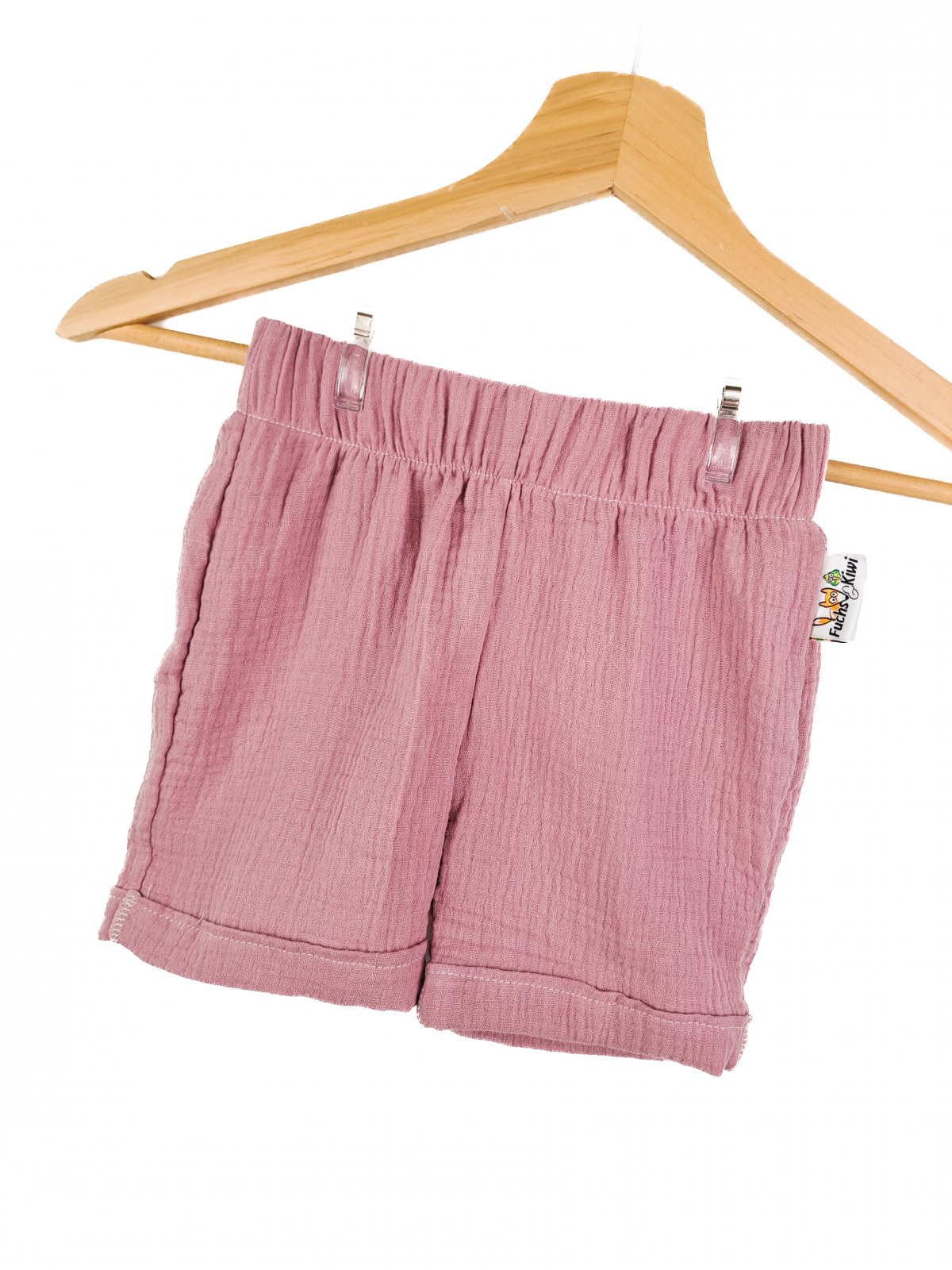 Kurze Shorts Musselin altrosa 110/116