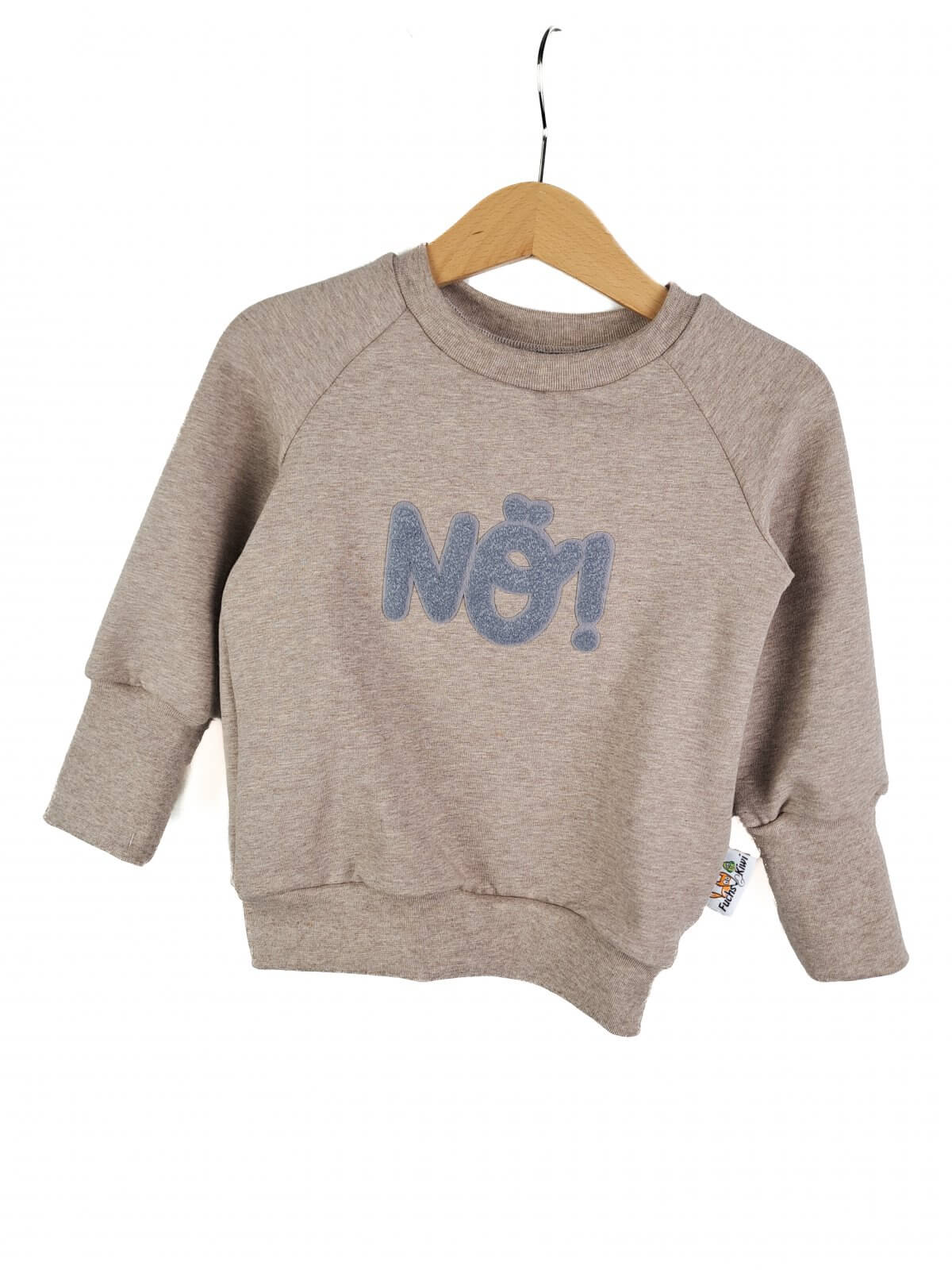 Pullover Nö!-Patch sand 86/92