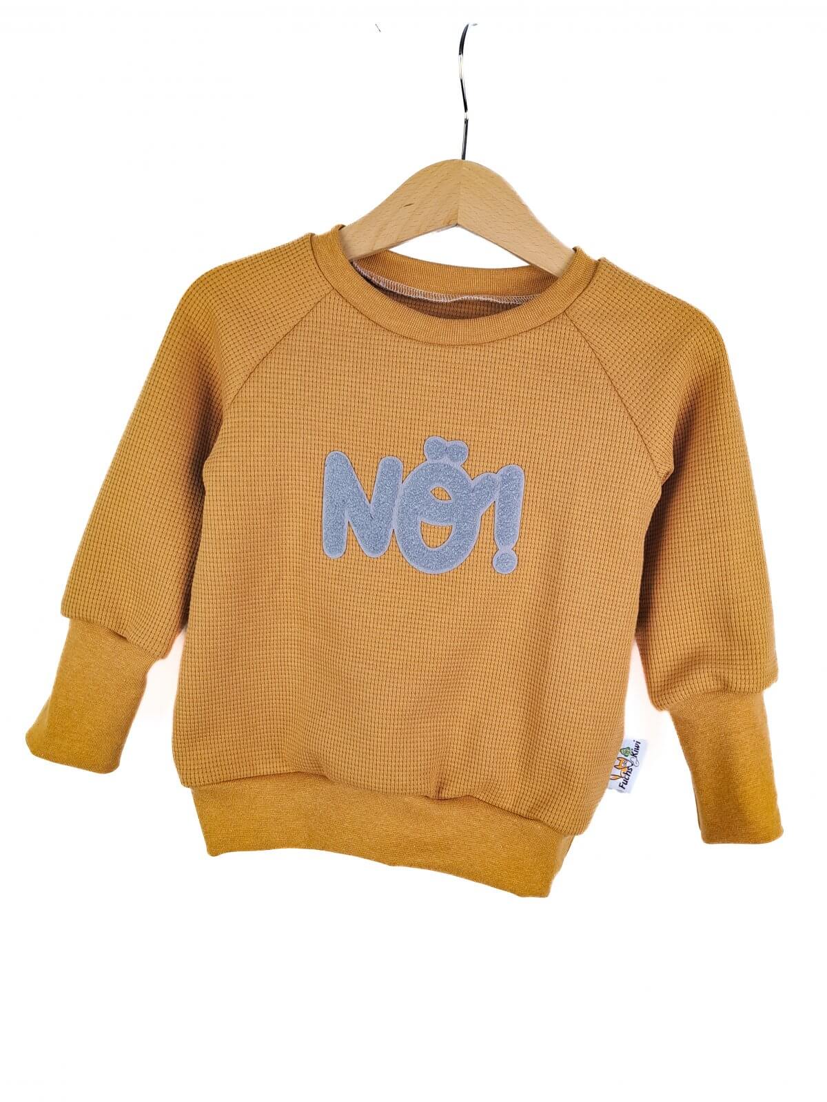 Pullover Nö!-Patch sand 86/92