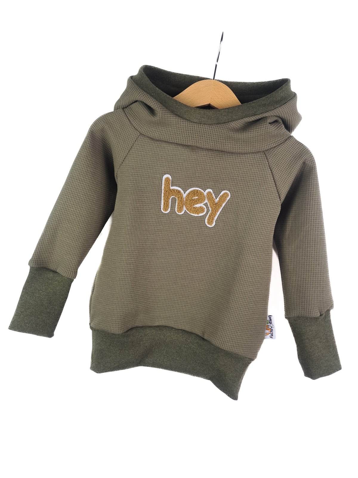 Hoodie Hey-Patch khaki 86/92