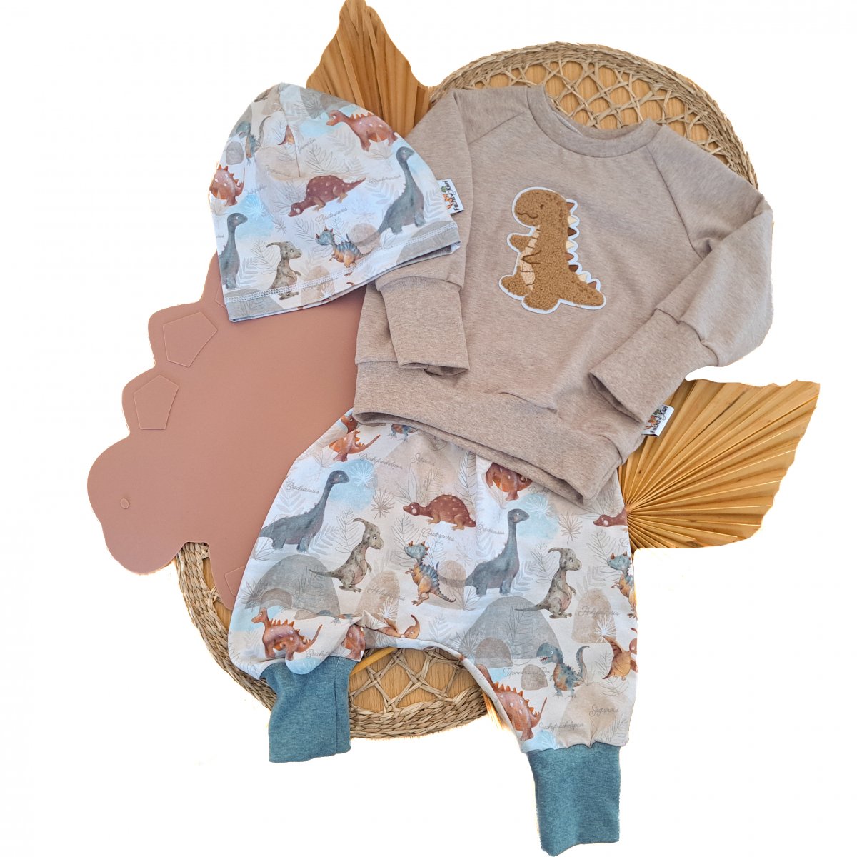 Dinosaurier-Patch sand Outfit