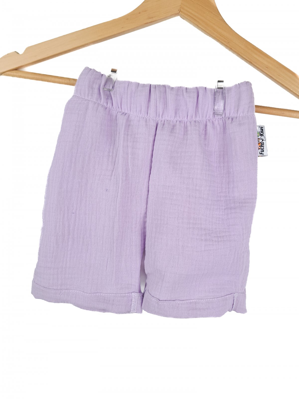 Kurze Shorts Musselin flieder