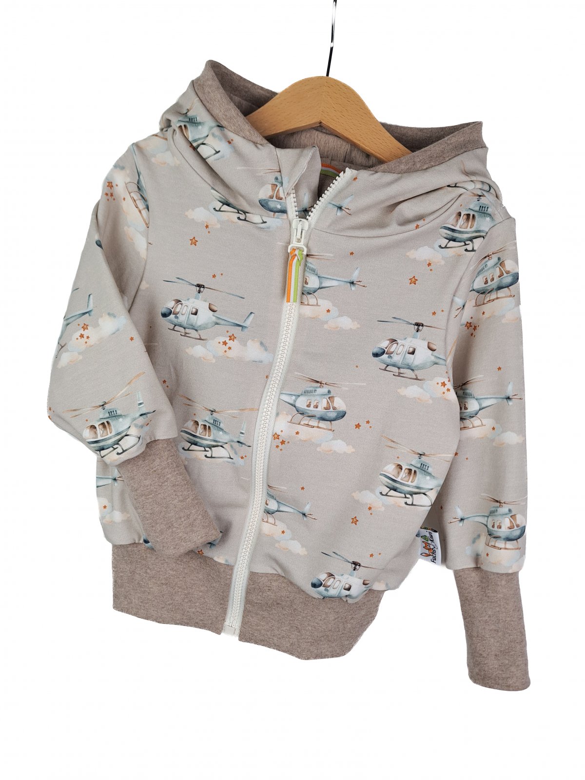 Sweatjacke Helikopter