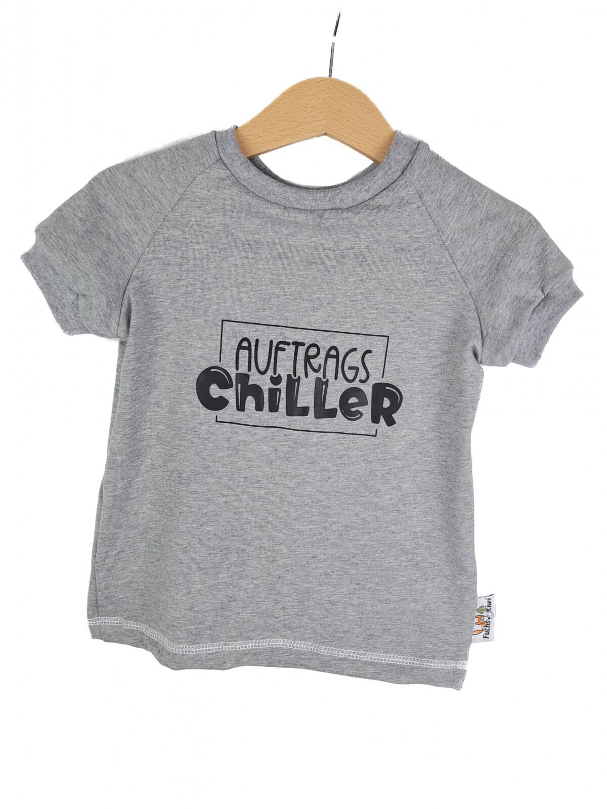 T-Shirt Auftragschiller-Patch grau