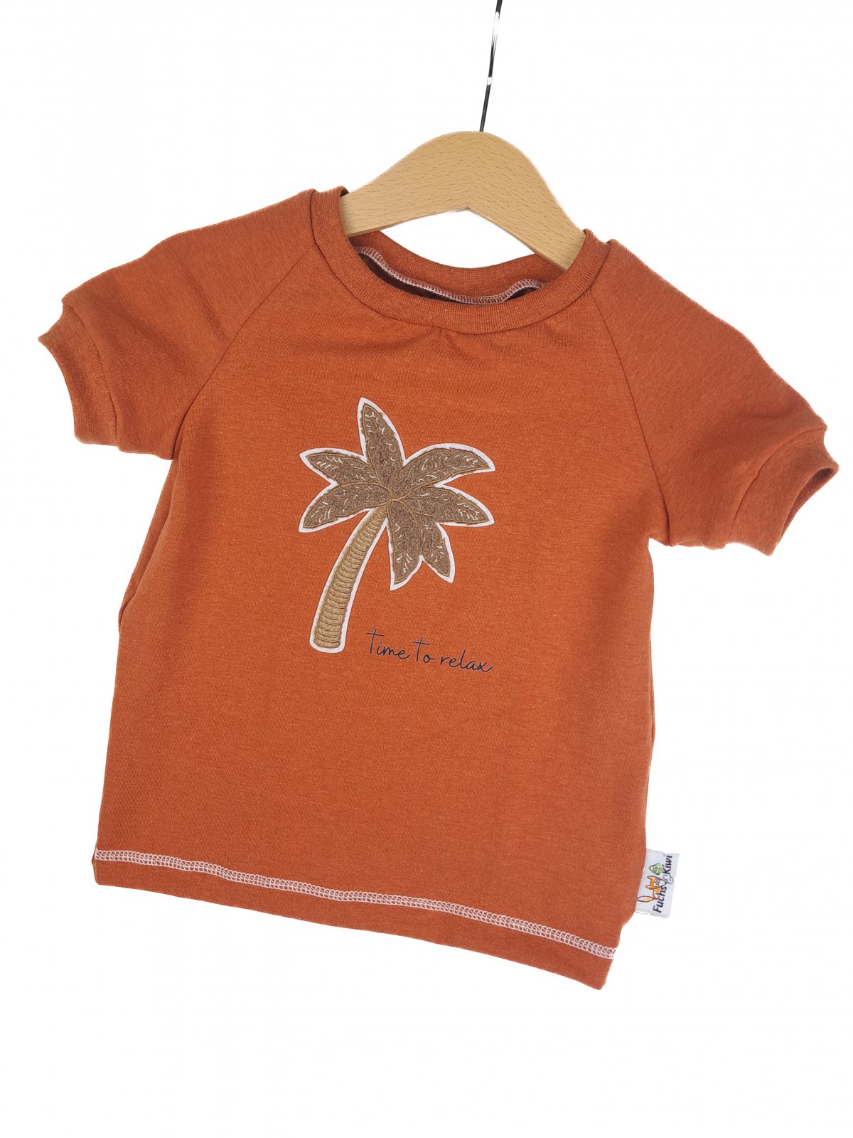 T-Shirt Palme-Patch rost