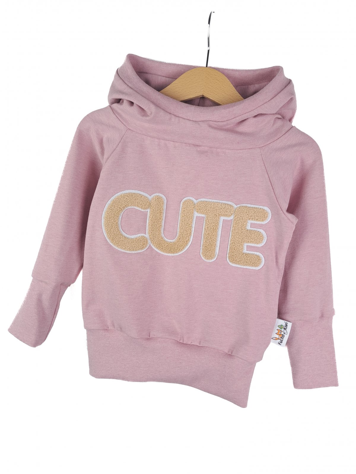 Hoodie Cute-Patch rosa