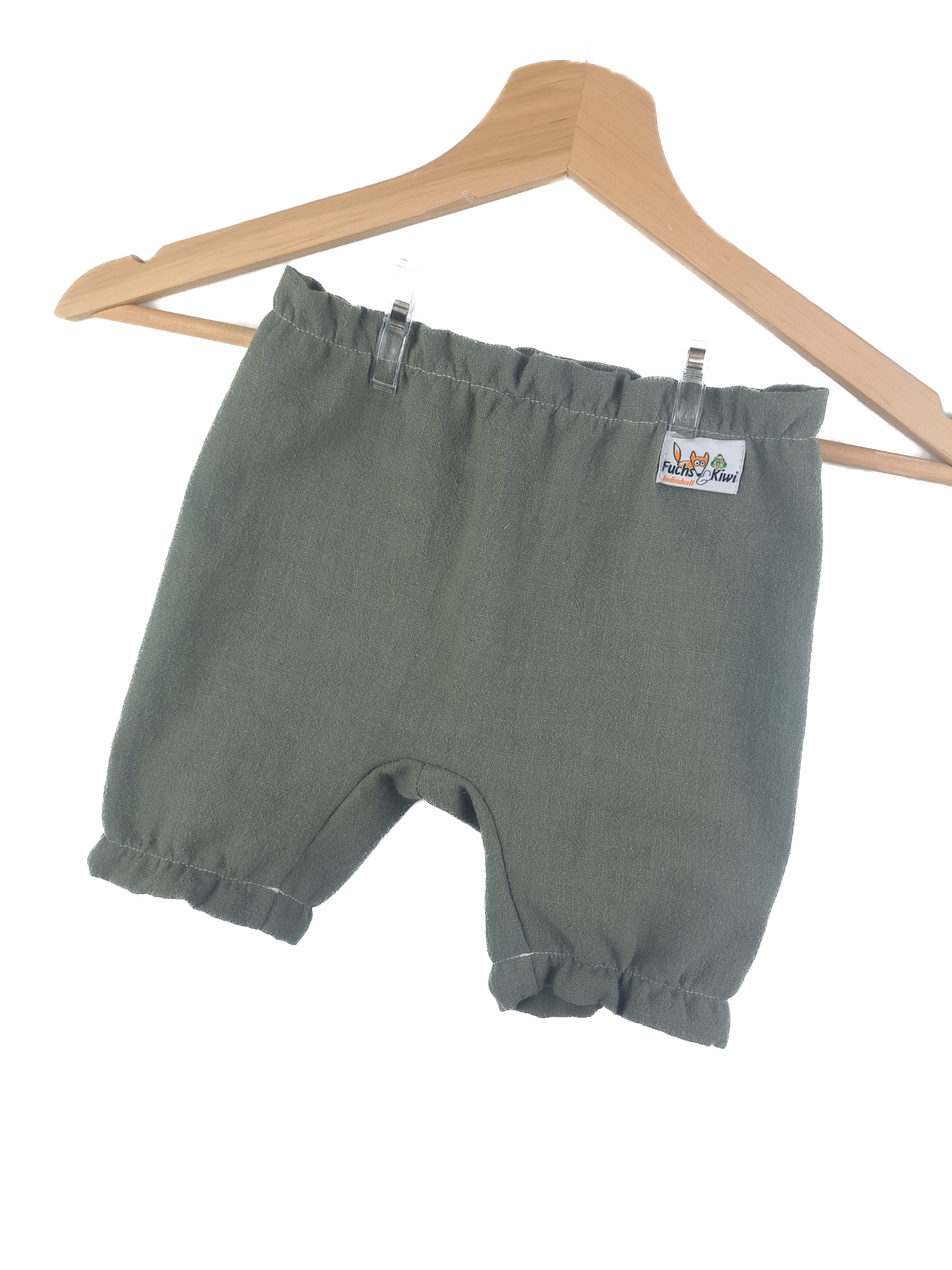 Individuell Kurze Hose Leinen khaki