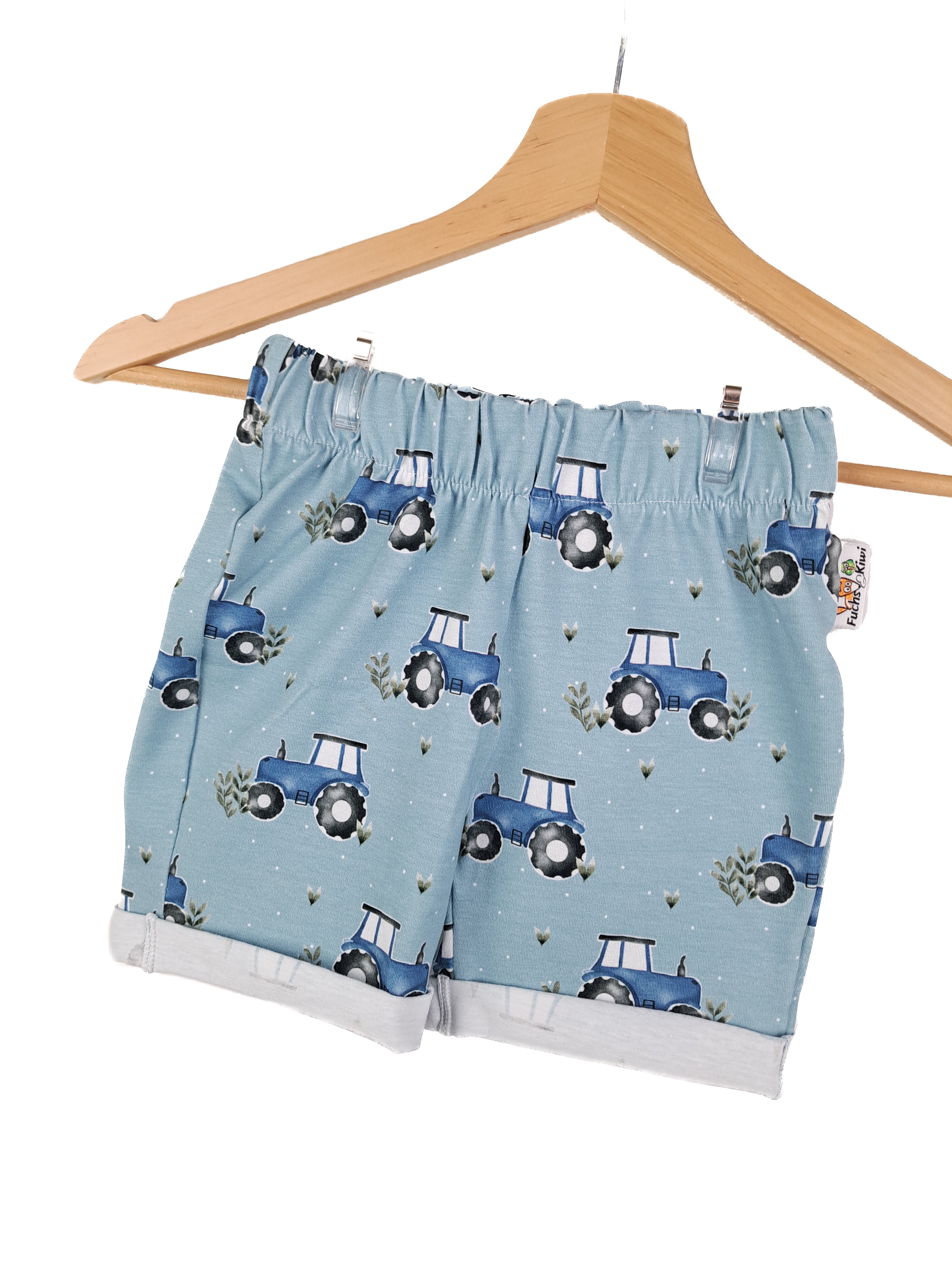 Kurze Shorts Traktoren blau 86/92