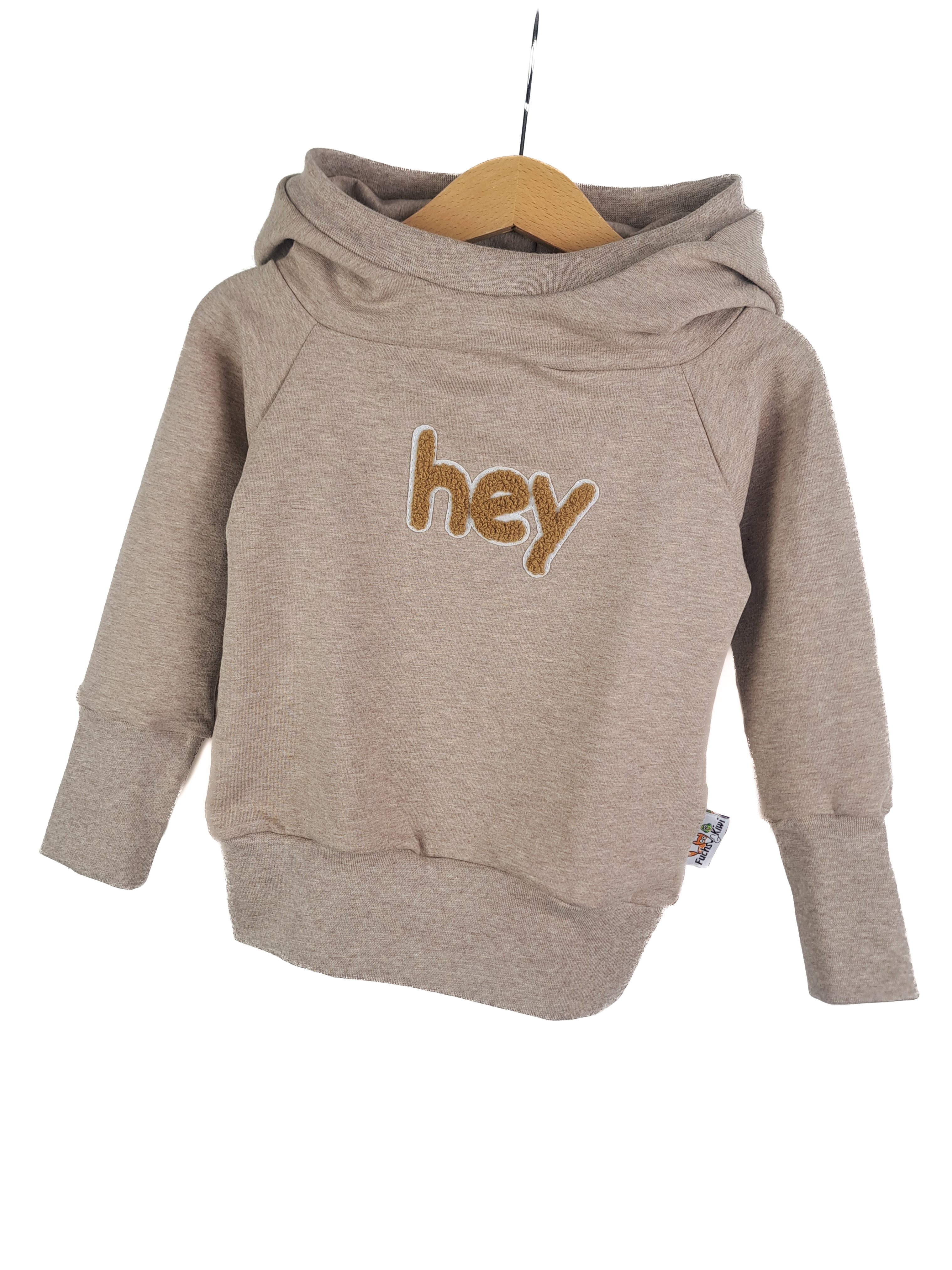 Hoodie Hey-Patch sand 86/92