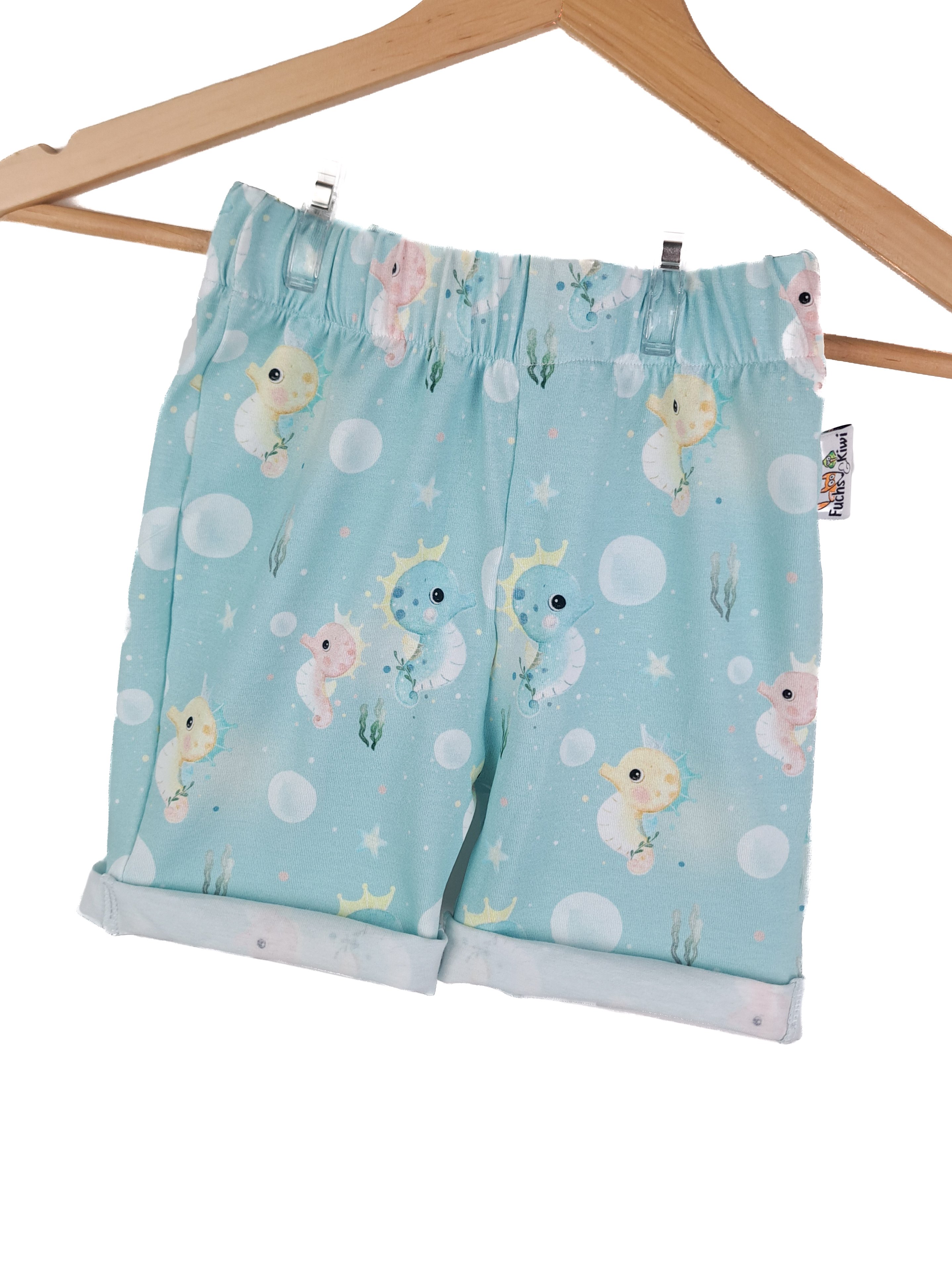 Kurze Shorts Seepferdchen