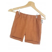 Individuell Kurze Shorts Leinen karamell mit Taschen 74/80