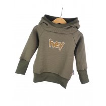 Hoodie Hey-Patch khaki 74/80