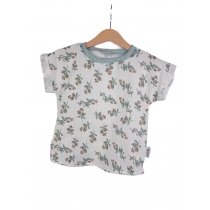 T-Shirt mit Umschlagarmen Musselin Blumenliebe 86/92