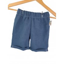 Individuell Kurze Shorts Leinen blau 122/128 mit Taschen