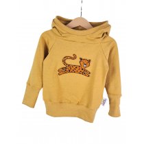 Hoodie Leopard-Patch curry 86/92 