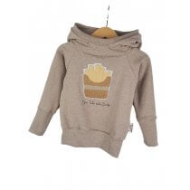 Hoodie Pommes-Patch sand 86/92