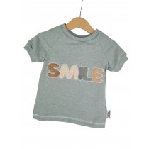 T-Shirt Smile-Patch mint