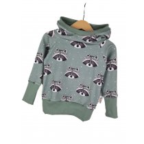 Hoodie Waschbär altmint