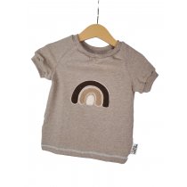 T-Shirt Regenbogen braun/sand