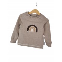 Langarmshirt Regenbogen braun/sand