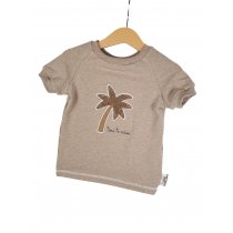 T-Shirt Palme-Patch sand 86/92