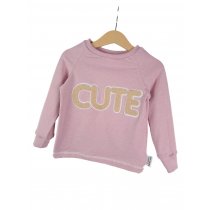 Langarmshirt Cute-Patch rosa