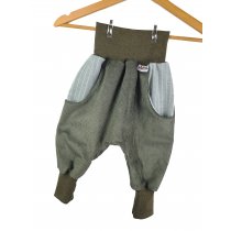 Individuell Pumphose Cord khaki mit Fischgräte khaki