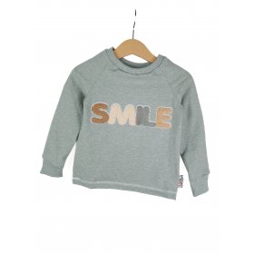 Langarmshirt Smile-Patch mint