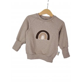 Pullover Regenbogen braun/sand