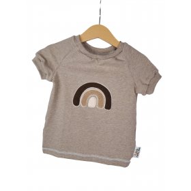 T-Shirt Regenbogen braun/sand