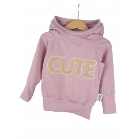 Hoodie Cute-Patch rosa