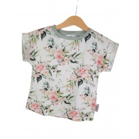 Shirty Musselin Eukalyptus mit Rosen