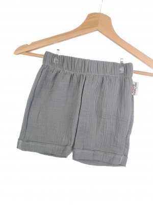 Kurze Shorts Musselin grau