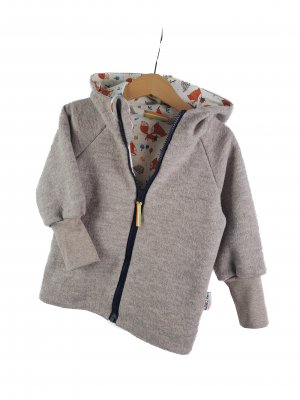 Walkjacke sand meliert