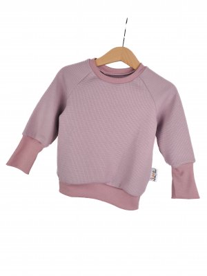 Pullover Waffeljersey altrosa